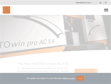 Tablet Screenshot of kasto.com